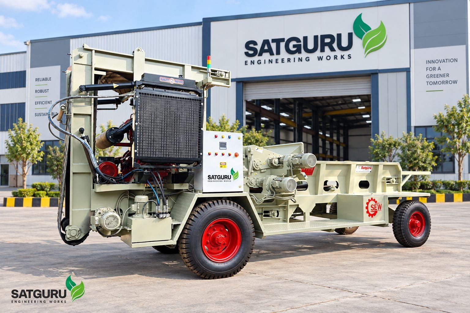 Veneer Waste Chipper Machine Manufacturer in India – Satguru Engineering Works
